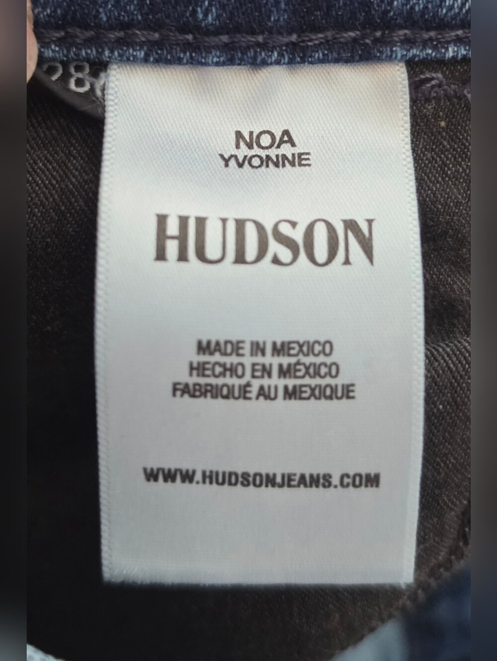 HUDSON Noa Yvonne High-Rise Straight Ankle Jeans Blue Denim Size 28 - Picture 9 of 11